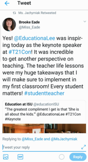 Lisa Lee Keynote Speaker Tweet 02